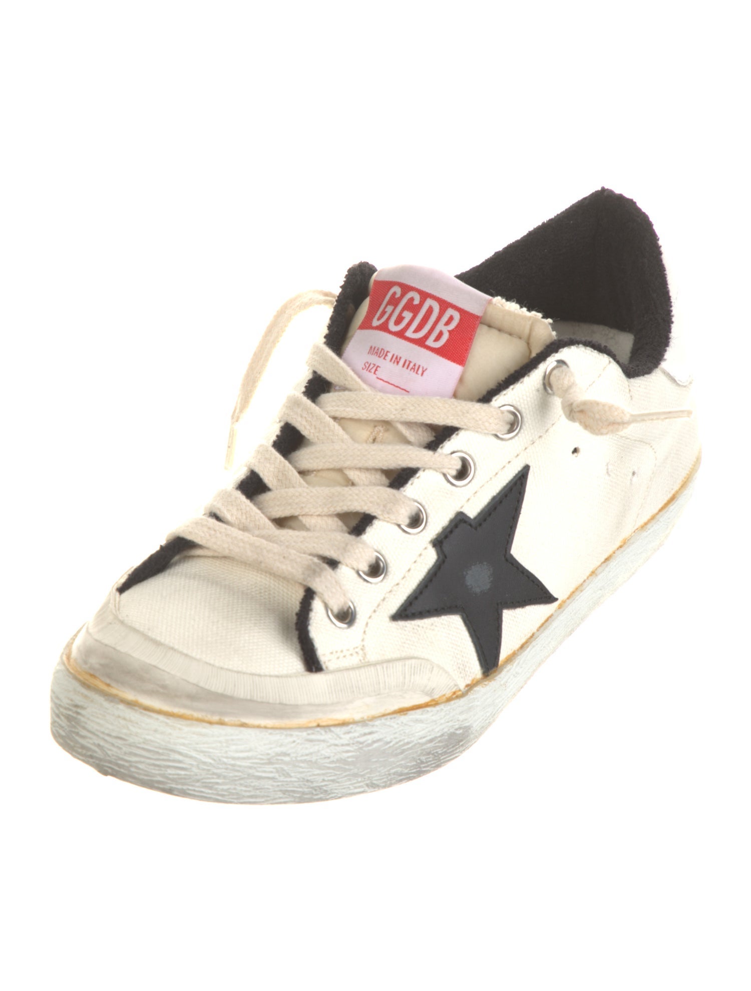Golden Goose Canvas Colorblock Pattern Sneakers